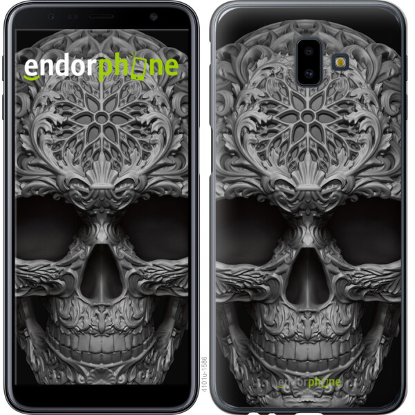 

Чехол на Samsung Galaxy J6 Plus 2018 skull-ornament 4101u-1586, Силикон