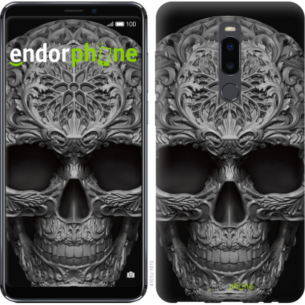 

Чехол на Meizu Note 8 skull-ornament 4101u-1610, Силикон