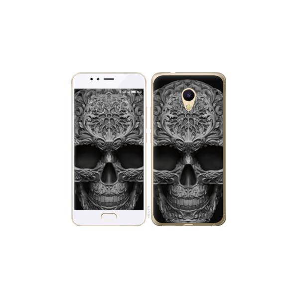 

Чехол на Meizu M5s skull-ornament 4101u-776, Силикон