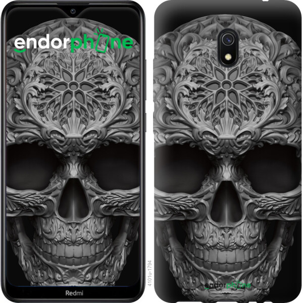 

Чехол на Xiaomi Redmi 8A skull-ornament 4101u-1794, Силикон