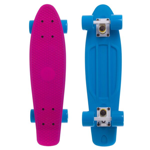 

Скейтборд пластиковый Penny RUBBER SOFT TWIN FISH 22in двухцветная дека SK-410-2 (розовый-голубой)
