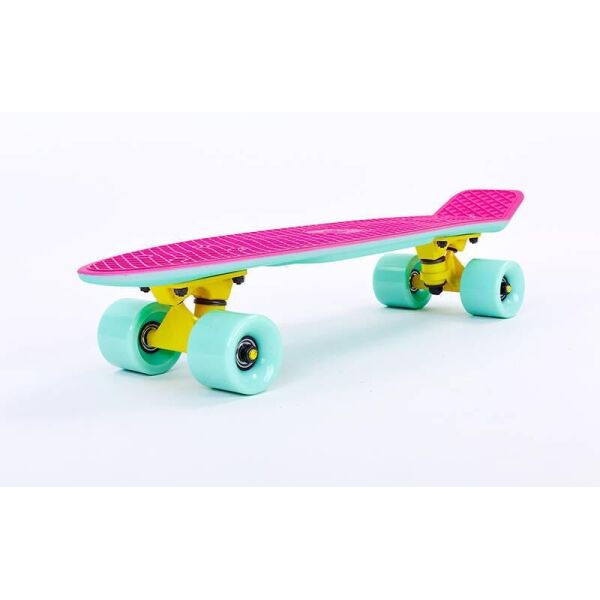 

Скейтборд пластиковый Penny RUBBER SOFT TWIN FISH 22in двухцветная дека SK-410-7 (розовый-мятный)