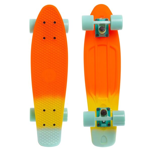 

Скейтборд пластиковый Penny RUBBER SOFT FISH 22in полосатая дека SK-412-3 (MP001)