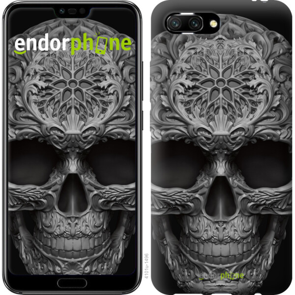 

Чехол на Huawei Honor 10 skull-ornament 4101u-1496, Силикон