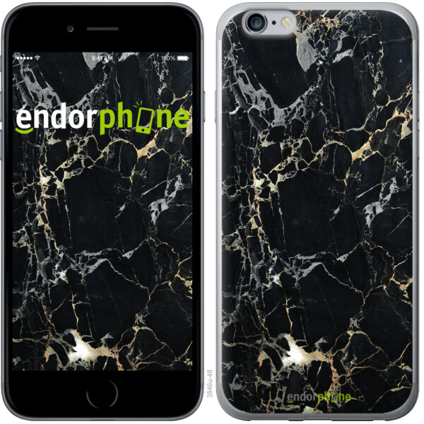 

Чехол на iPhone 6 Plus Черный мрамор 3846u-48, Силикон