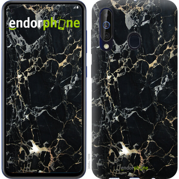 

Чехол на Samsung Galaxy A60 2019 A606F Черный мрамор 3846u-1699, Силикон
