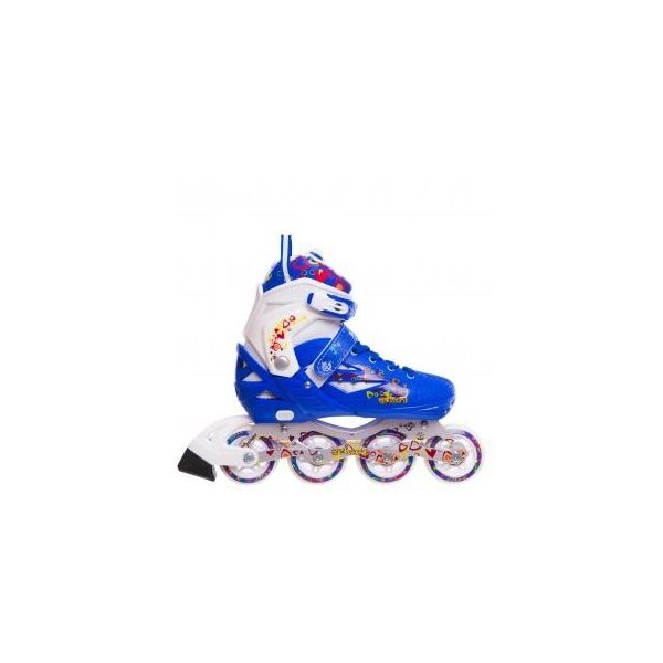 

Роликовые коньки раздвижные Zelart Z-096B HEARTFUL размер 30-41 синий-белый