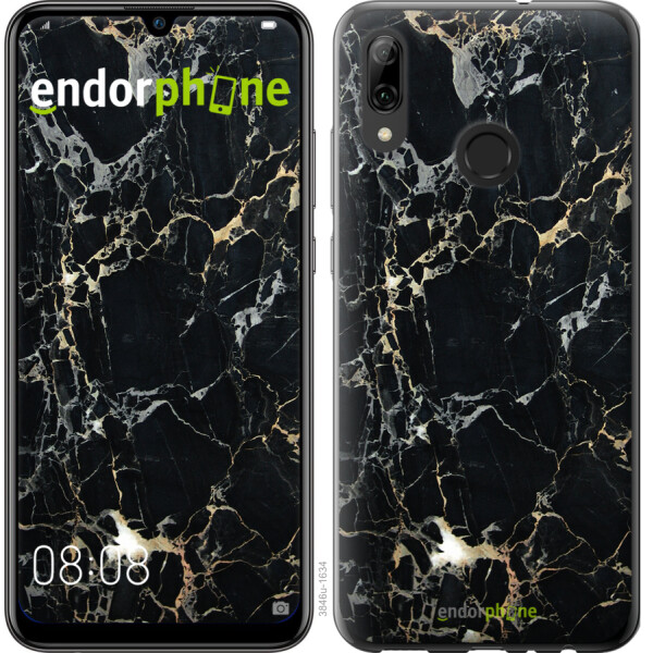 

Чехол на Huawei P Smart 2019 Черный мрамор 3846t-1634, 2D пластик