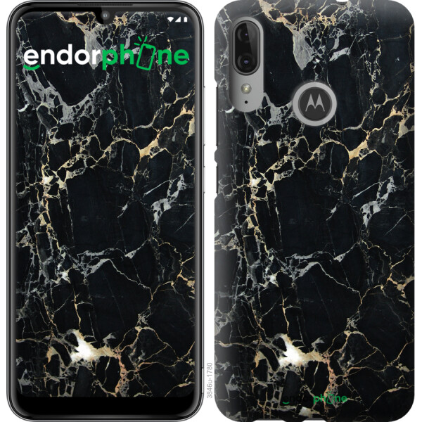 

Чехол на Motorola Moto E6 Plus Черный мрамор 3846u-1780