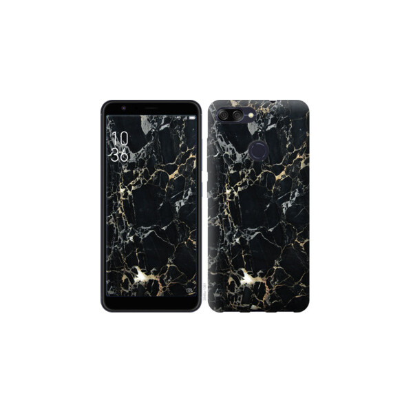 

Чехол на Asus ZenFone Max Plus M1 ZB570TL Черный мрамор 3846u-1361, Силикон