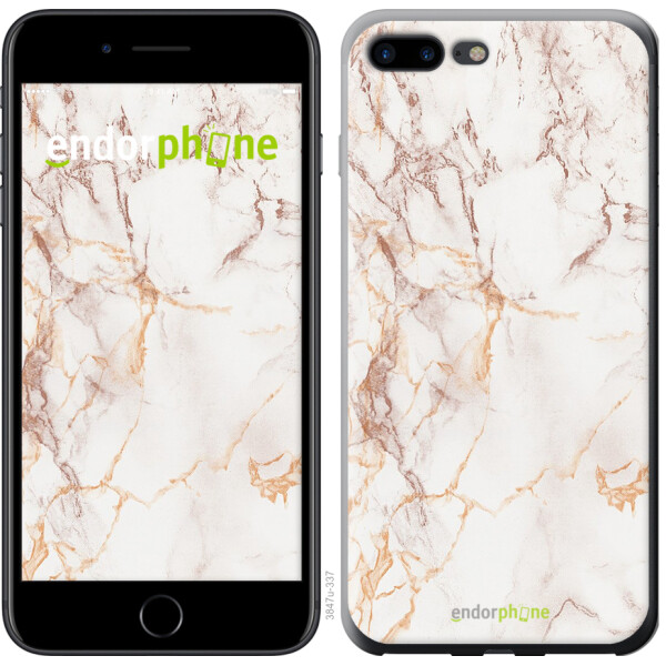 

Чехол на iPhone 7 Plus Белый мрамор 3847c-337, Пластик глянцевый