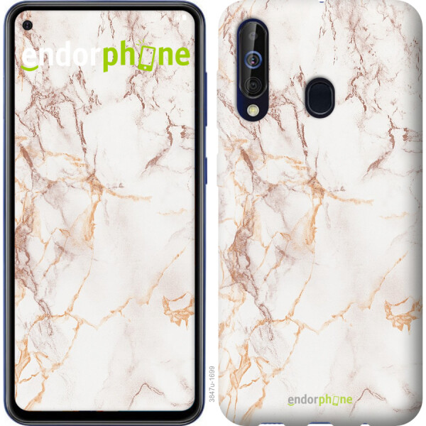 

Чехол на Samsung Galaxy A60 2019 A606F Белый мрамор 3847u-1699, Силикон
