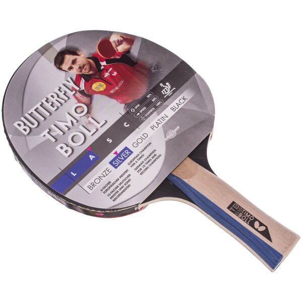 

Ракетка для настольного тенниса 1 штука BUTTERFLY 85016 TIMO BOLL SILVER (древесина, резина)