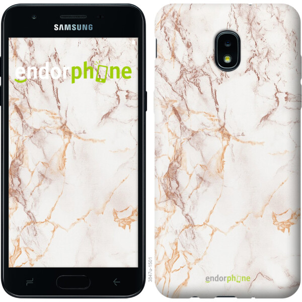 

Чехол на Samsung Galaxy J3 2018 Белый мрамор 3847u-1501, Силикон