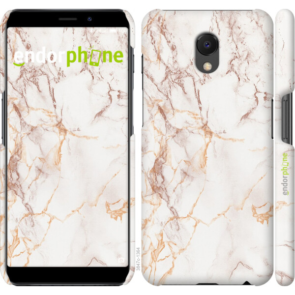 

Чехол на Meizu M6s Белый мрамор 3847m-1364, Пластик матовый
