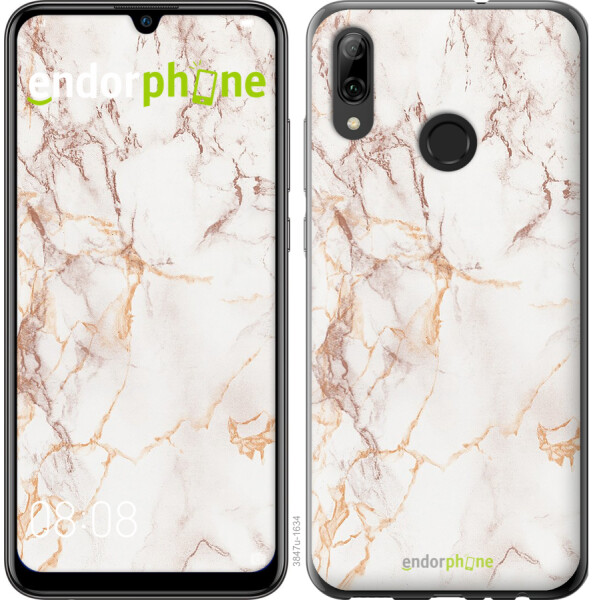 

Чехол на Huawei P Smart 2019 Белый мрамор 3847t-1634