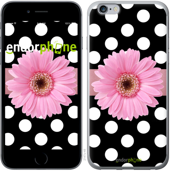 

Чехол на iPhone 6 Plus Горошек 2 2147t-48, 2D пластик