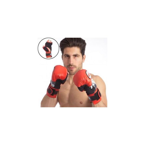 

Перчатки гибридные для единоборств ММА кожаные TWINS-MMA-Rep (р-р 8-12oz) 0275
