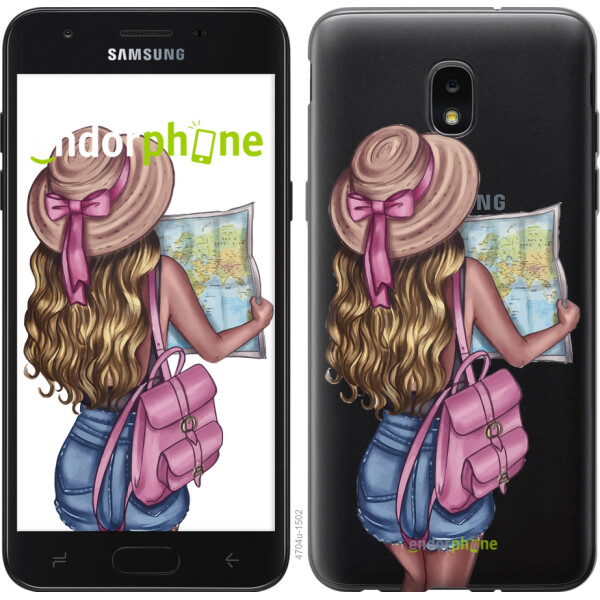 

Чехол на Samsung Galaxy J7 2018 Девушка с картой 4704u-1502