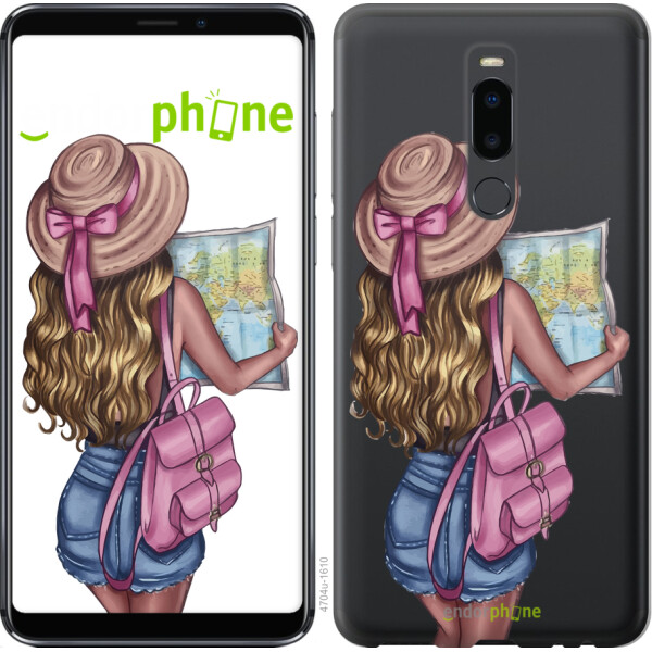 

Чехол на Meizu Note 8 Девушка с картой 4704u-1610