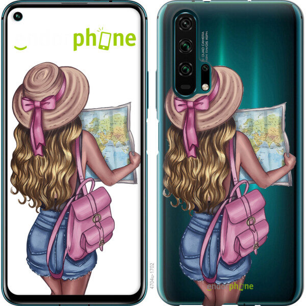 

Чехол на Huawei Honor 20 Pro Девушка с картой 4704u-1702