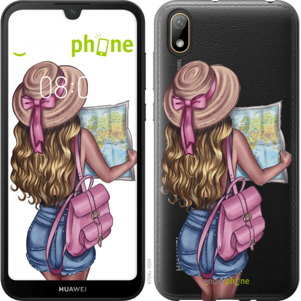 

Чехол на Huawei Y5 2019 Девушка с картой 4704u-1695