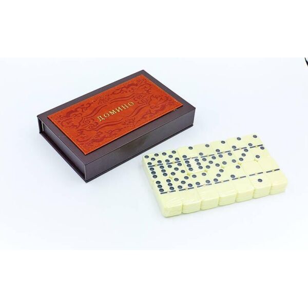 

Домино настольная игра в PU коробке 5010F (кости-пластик, h-4,9см, р-р кор.19,5x12,5x3,5с, цвета в ассортименте)