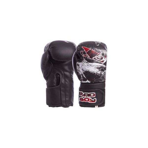 

Перчатки боксерские FLEX на липучке BDB SPIDER VL-6602 (р-р 10-12oz, черный-белый)