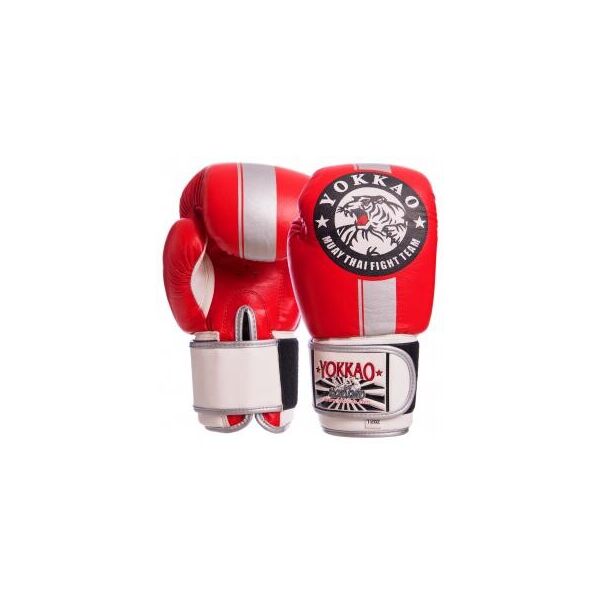 

Перчатки боксерские кожаные на липучке YOKKAO YK016 (р-р 10-16oz, цвета в ассортименте)