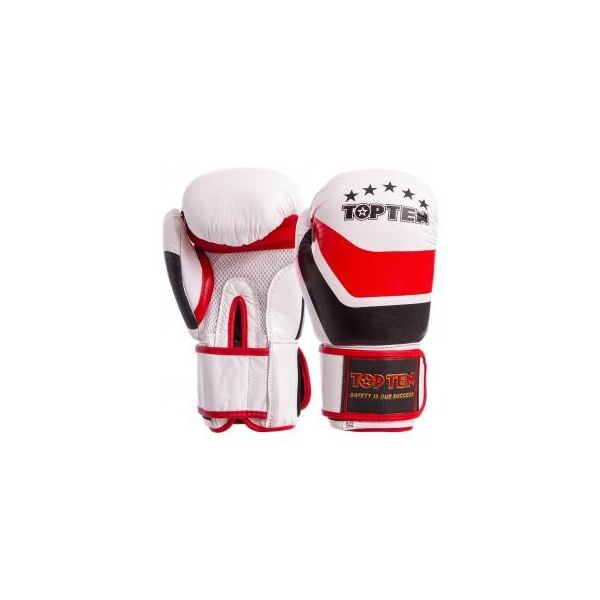 

Перчатки боксерские кожаные на липучке TOP TEN MA-6752 (р-р 10-14oz, цвета в ассортименте)