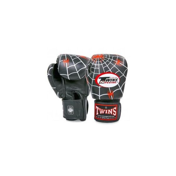 

Перчатки боксерские кожаные на липучке TWINS FBGVL-3-8C-BK (р-р 10-14oz, черный) FBGV-8