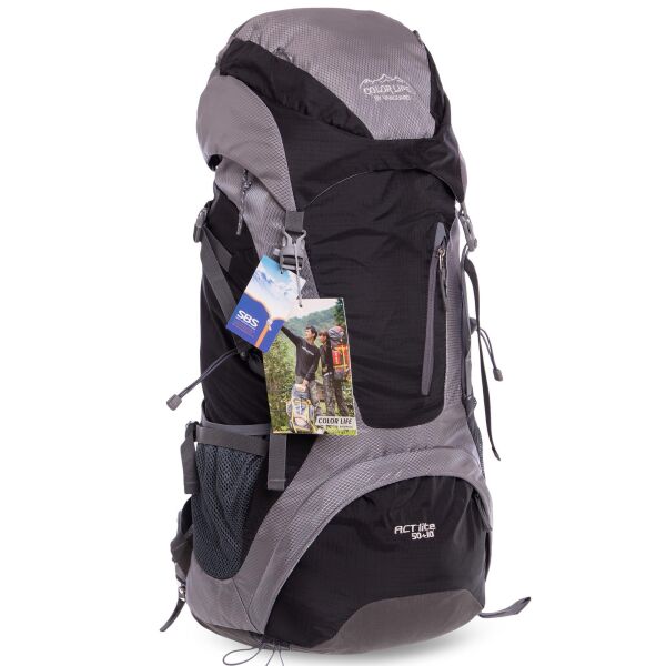 

Рюкзак туристический с каркасной спинкой COLOR LIFE 50+10 литров GA-172 (полиэстер, нейлон, алюминий, размер 63x30x17см, цвета в ассортименте)