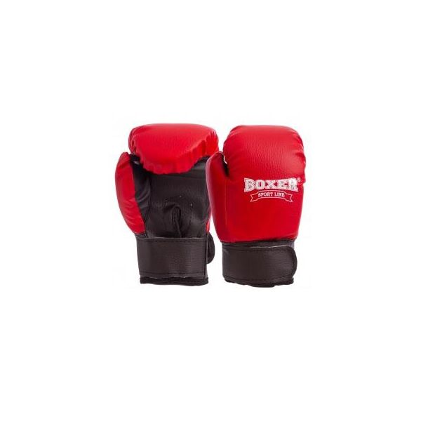 

Перчатки боксерские детские на липучке BOXER 2026 (кожвинил, р-р 4oz, цвета в ассортименте)