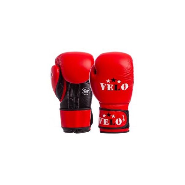 

Перчатки боксерские профессиональные AIBA VELO кожаные 2080 (р-р 10-12oz, красный)