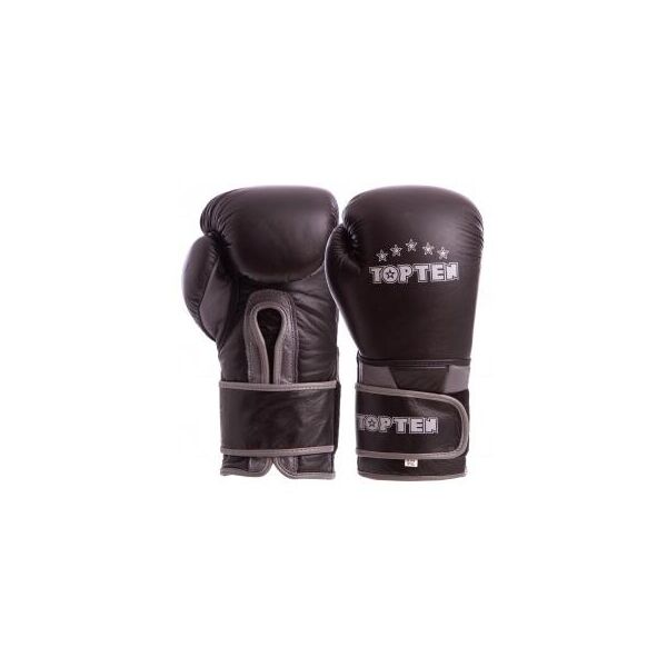 

Перчатки боксерские кожаные на липучке TOP TEN MA-6756 (р-р 10-14oz, цвета в ассортименте)