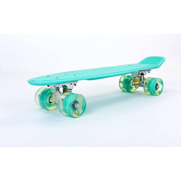 

Скейтборд пластиковый Penny LED WHEELS 22in со светящимися колесами SK-5672-6 (мятный-мятный)