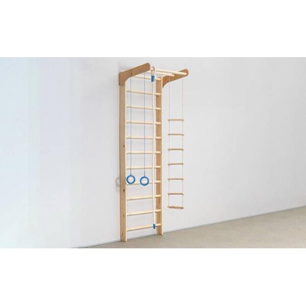 

Шведская стенка с несъёмным турником и детским навесным набором Kinder Wood-2-240 L-6792 (дерево, 80х240х62 см)