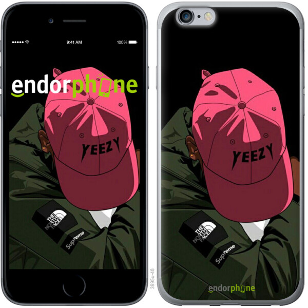 

Чехол на iPhone 6 Plus logo de yeezy 3995t-48, 2D пластик