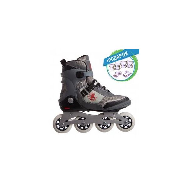 

Роликовые коньки Zelart Фитнес Z-1202BK-SK-4677 + подарок (Защита наколенники, налокотники, перчатки Zelart)