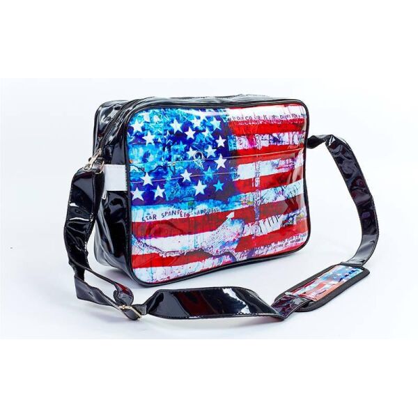 

Сумка лакированная молодежная через плечо AMERICA GA-361-13 (лакированная кожа PU, р-р 38х26х13см)