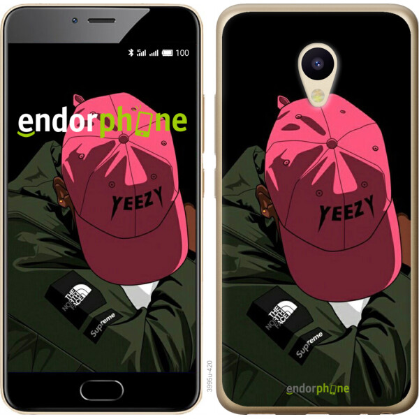 

Чехол на Meizu M5 logo de yeezy 3995u-420, Силикон