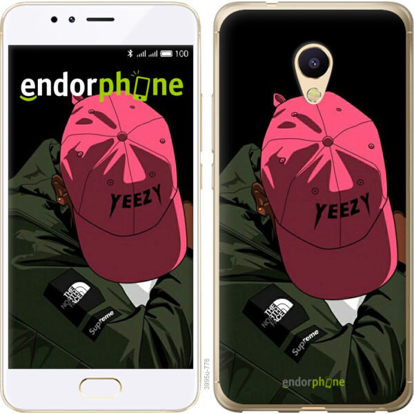 

Чехол на Meizu M5s logo de yeezy 3995t-776, 2D пластик