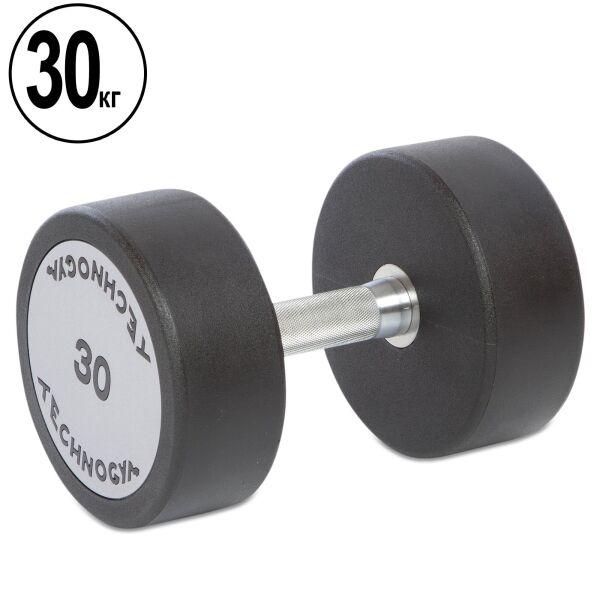 

Гантель цельная профессиональная TECHNOGYM (1шт) TG-1834-30 30кг (полиуретановое покрытие, вес 30кг)