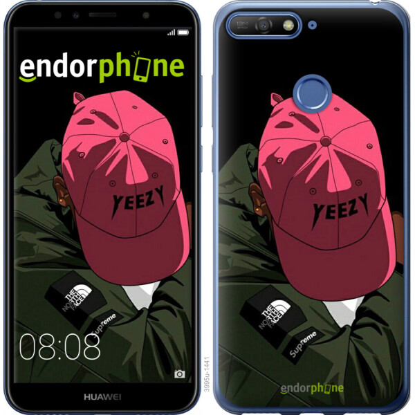

Чехол на Huawei Y6 Prime 2018 logo de yeezy 3995u-1441, Силикон