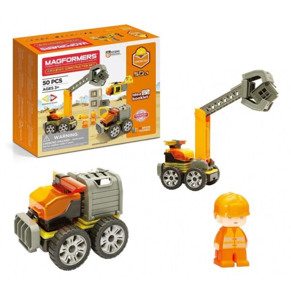 

Магнитный конструктор Magformers Строители, 50 эл. (717004)
