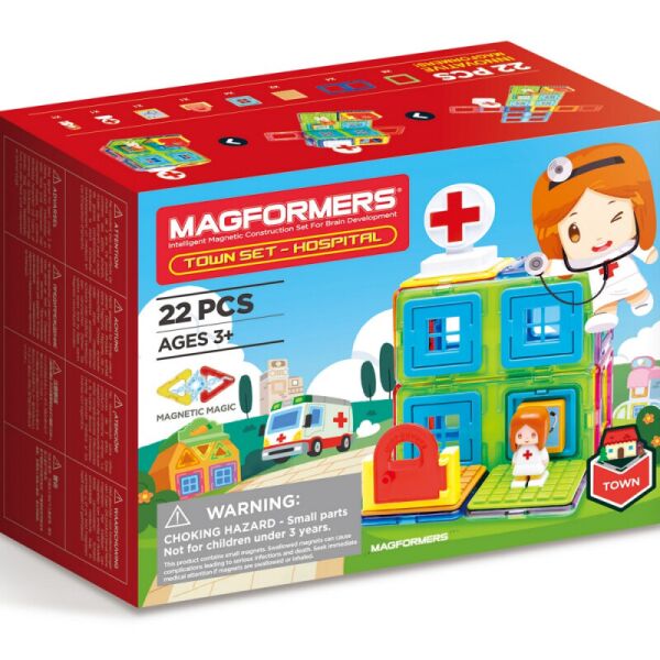 

Магнитный конструктор Magformers Больница, 22 эл. (717006)