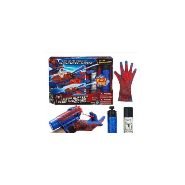 

веб шутер SPIDERMAN MEGA BLAST веб шутер с перчаткой стреляет тканей + водой