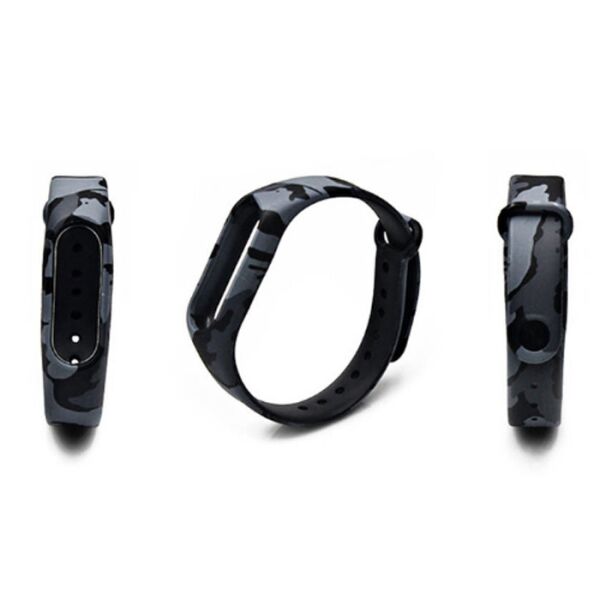 

Ремешок для Xiaomi Mi Band 2 силиконовый Print Камуфляж Серый