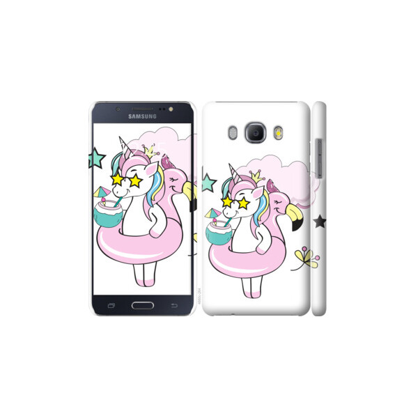 

Чехол на Samsung Galaxy J5 (2016) J510H Crown Unicorn 4660c-264, Пластик глянцевый