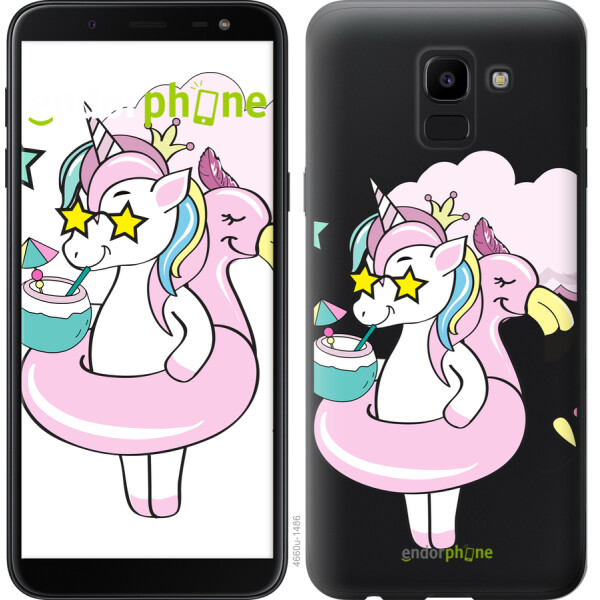 

Чехол на Samsung Galaxy J6 2018 Crown Unicorn 4660u-1486, Силикон